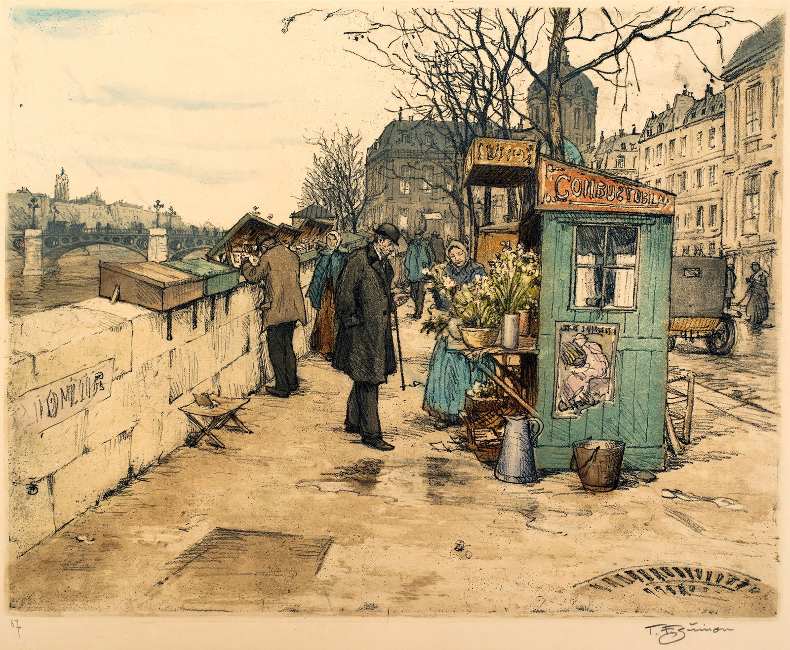 Tavik F. Simon (1877-1942) Flower Girl, Paris, 1925 (1 of 6)