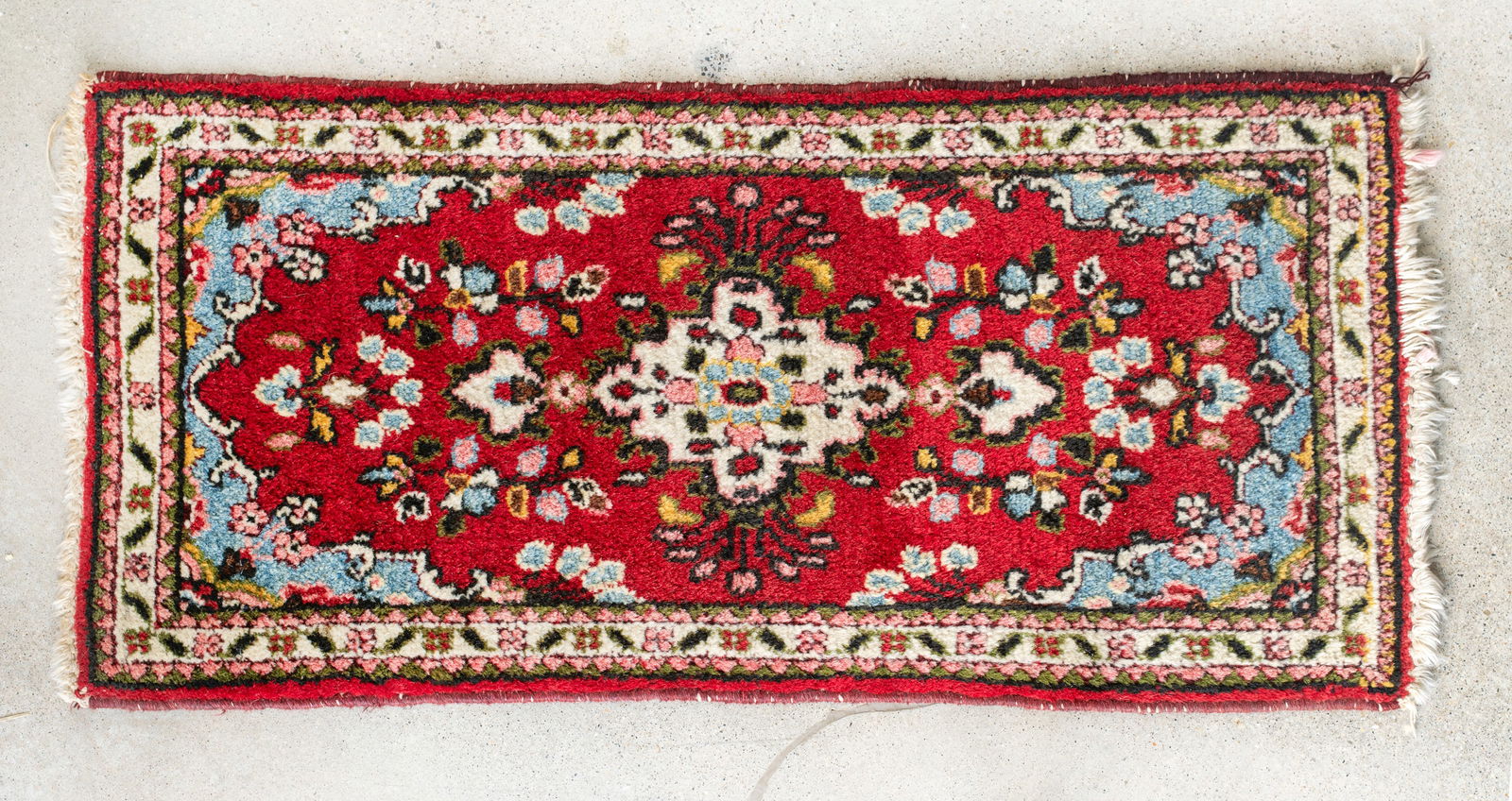 Small Vintage Oriental Throw Rug (1 of 4)