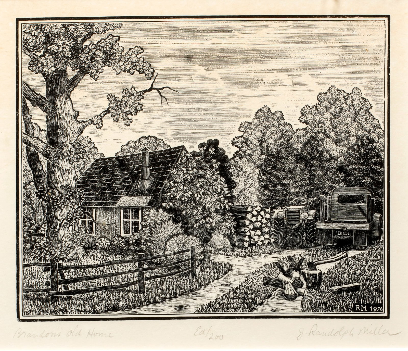 Randy Miller (b.1948) Brandon's Old Home, 1976 (1 of 3)