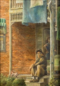 Robert Karsten (1943-1996) Baltimore Stoop, 1965