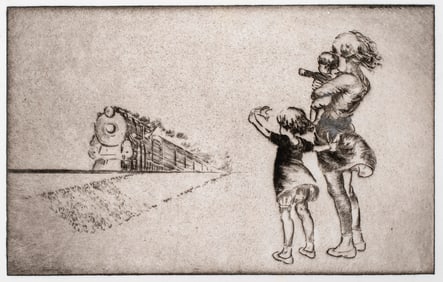 Hopper Emory (1881-1939) Waving Goodbye, 1929