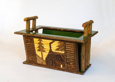 A Michael Hutton Custom Rustic Magazine Holder