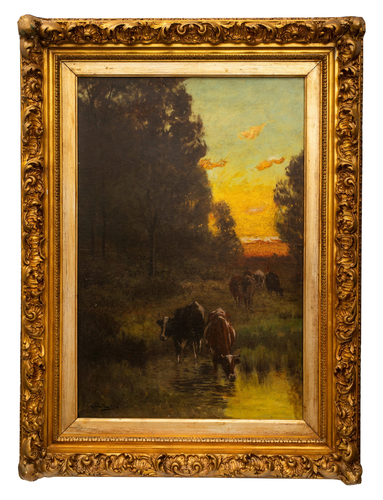 George Arthur Hays (1854-1934) Cows at the Stream, c.1900 (1 of 16)