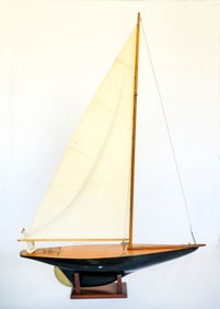 A Vintage Pond Yacht Model