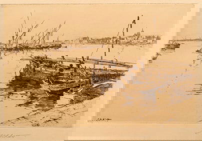 Charles Adams Platt (1861-1933) The Harbor of Naples, 1887