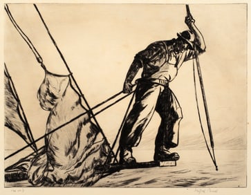 Gifford Beal (1879-1956) Sword Fisherman, c.1940