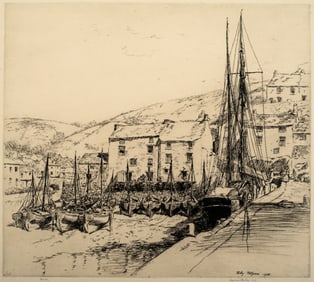 Harold Kerr Eby (1889-1946) Polperro No. 1, Cornwall, 1925