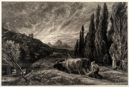 Samuel Palmer (1805-1881) The Early Ploughman, 1861