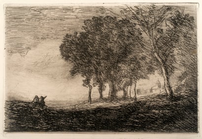 Jean Baptiste Camille Corot (1796-1875) Paysage d'Italie