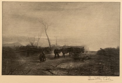 Timothy Cole (1852 - 1931) Dido Building Carthage, after Turner, 1902