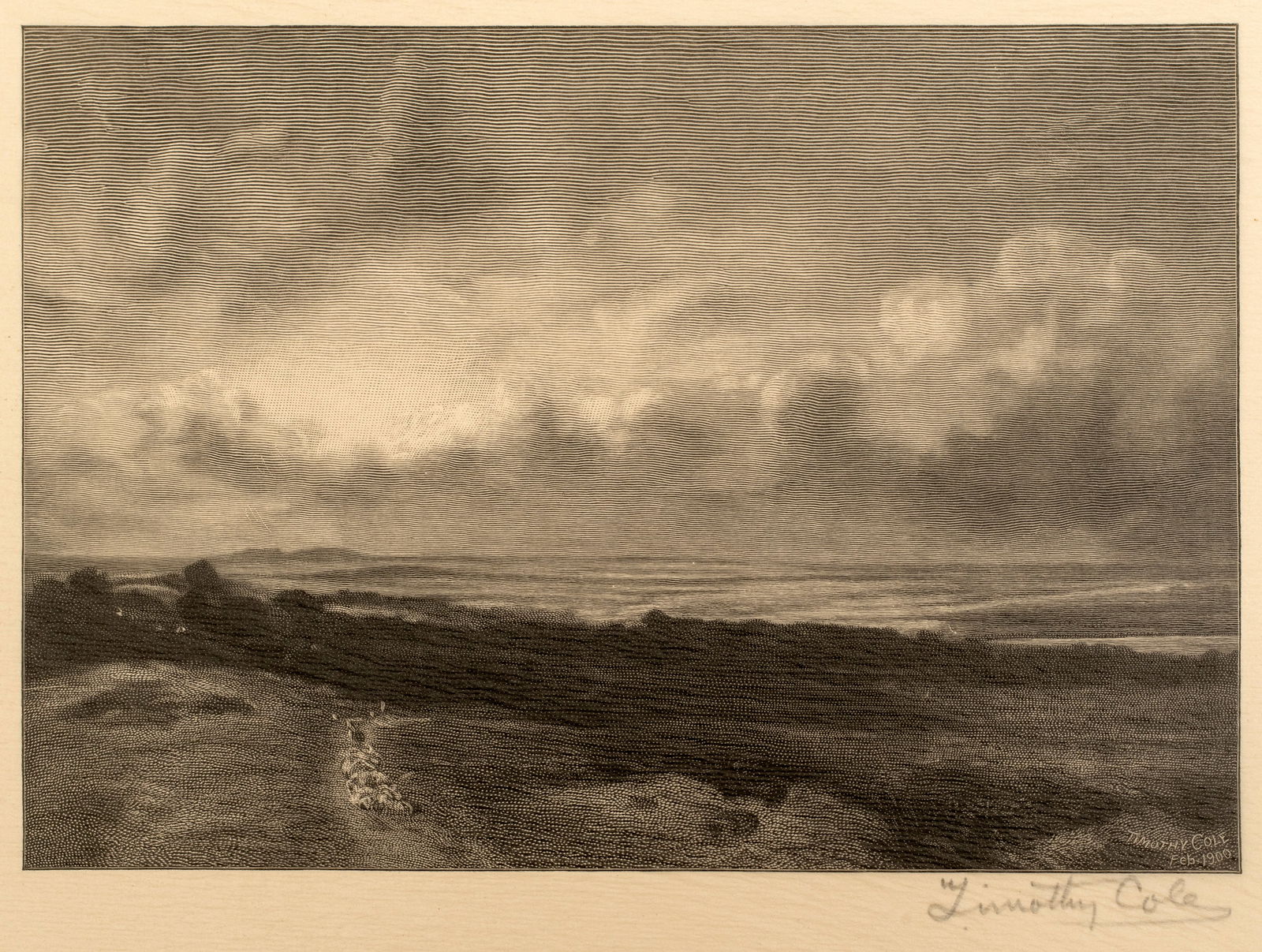 Timothy Cole (1852 - 1931) Hampstead Heath, after Constable, 1902 (1 of 9)