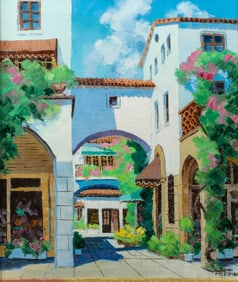 Ronni Pastorini (1915 - 2011) Via Mizner From Worth Ave, Palm Beach