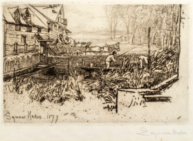 Sir Francis Seymour Haden (1818-1910) Dusty Millers, 1877