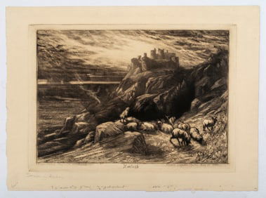 Sir Francis Seymour Haden (1818-1910) Harlech No II, 1880