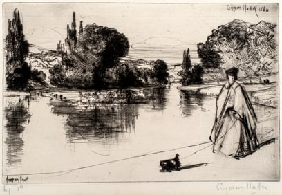 Sir Francis Seymour Haden (1818-1910) The Towing Path, 1864