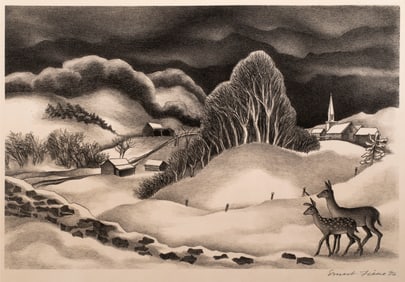 Ernest Fiene (1894 - 1965) Winter Evening, 1936
