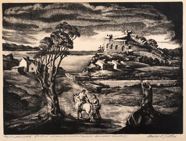 Maxim B. Gottlieb (1903-1977) Polish Landscape, c.1940