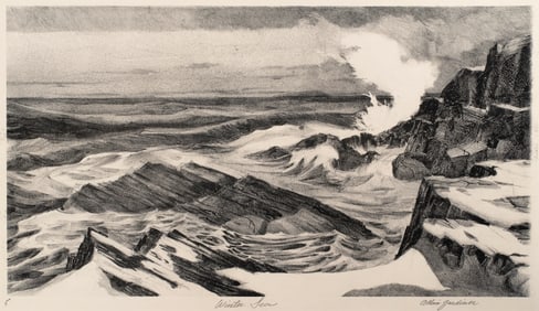 Allan Gardina, Winter Sea, c.1960