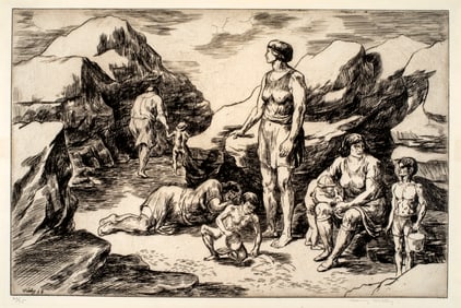 Harry Herman Wickey (1892-1968) The Bathers #5, 1928