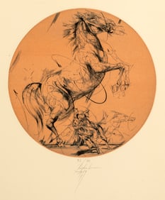 Hans Borchert (1951-2015) Horse Rearing up, 1979