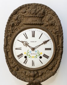 A French Morbier Clock by Perry Hger a Monftanquin