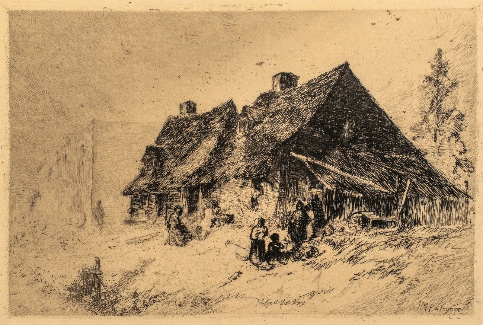 John Mackie Falconer (1820-1903) Negro Huts in Wilmington, N.C., 1880 (1 of 6)