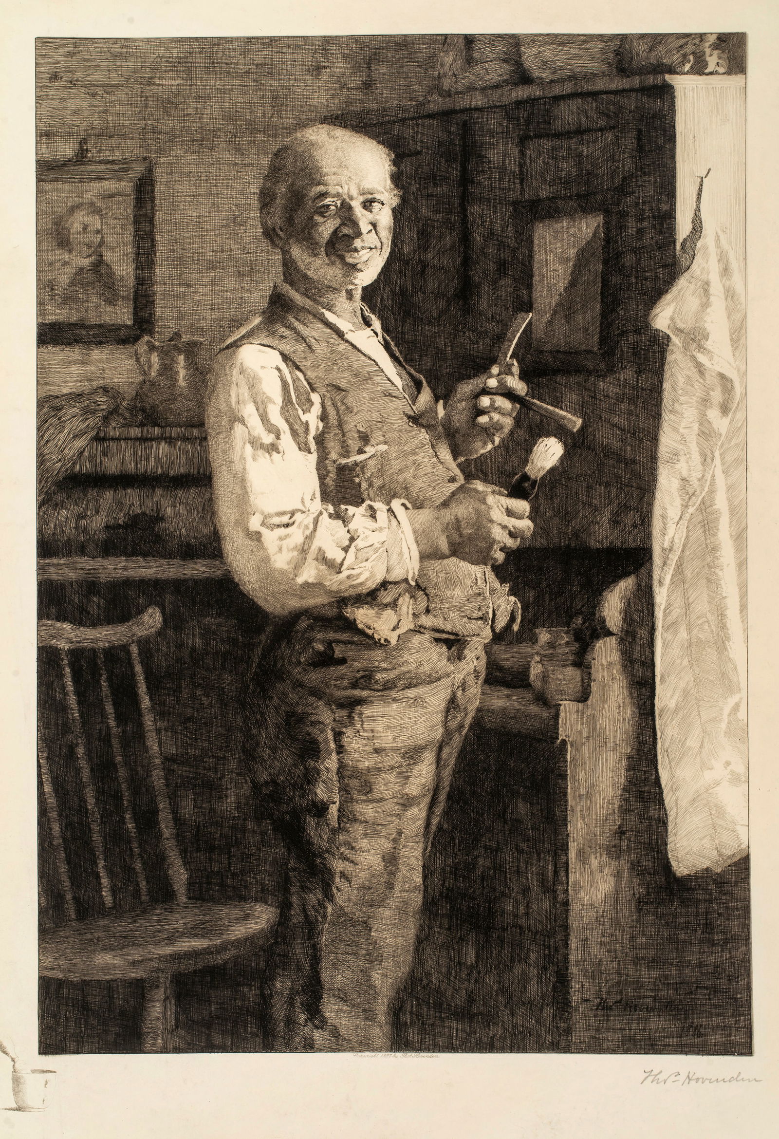 Thomas Hovenden (1840-1895) The Old Shaver, 1887 (1 of 11)