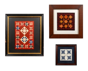 Three Miniature Quilts; Kate Adams, Kathie Ratcliffe, Brenda Pergerson