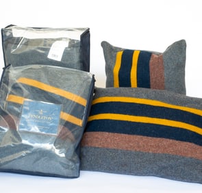 Pendleton Home Collection Yakima Lake Shams and Three Blankets
