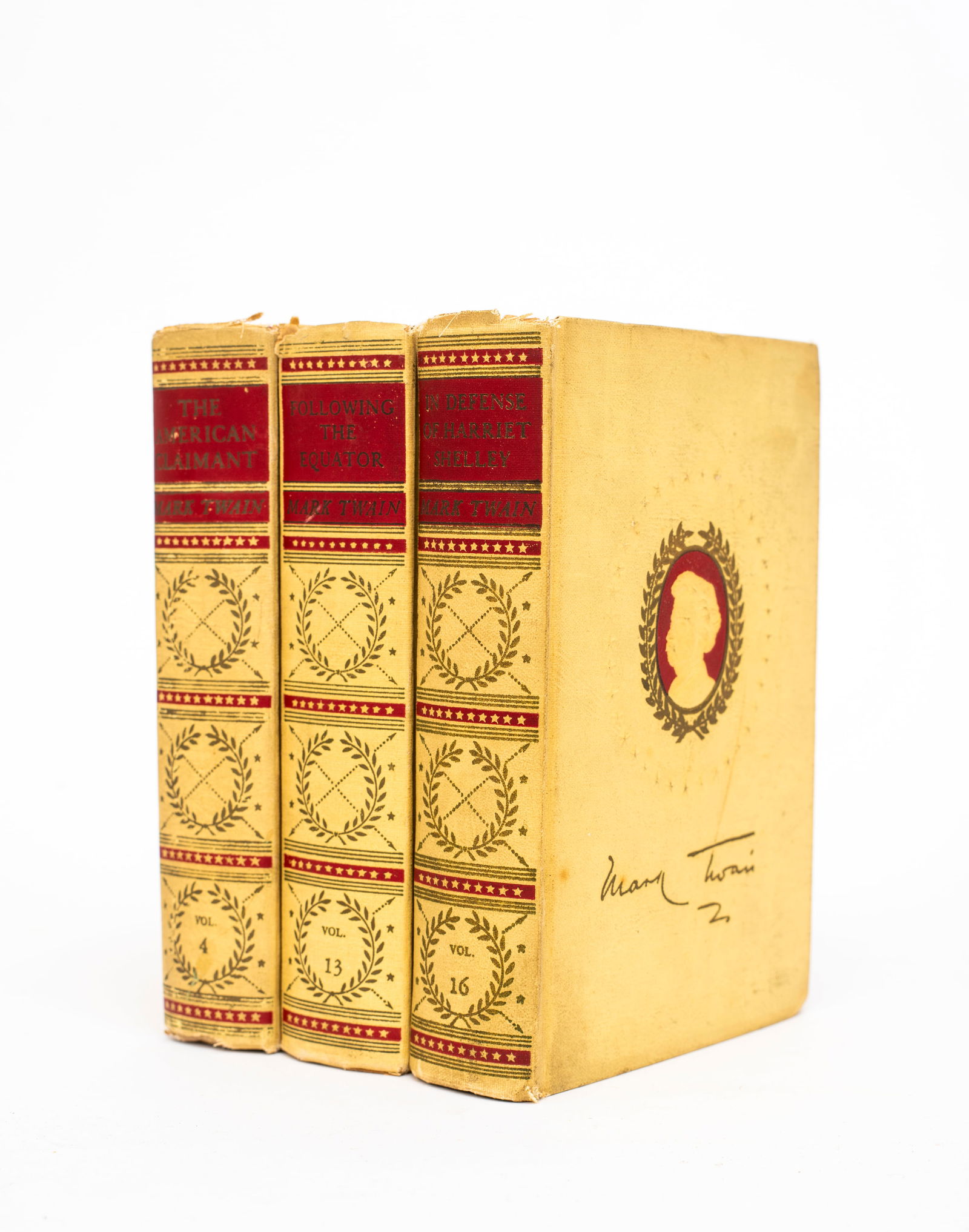 Mark Twain, 3 Vols from American Artist's Edition Works, 1925 (1 of 6)