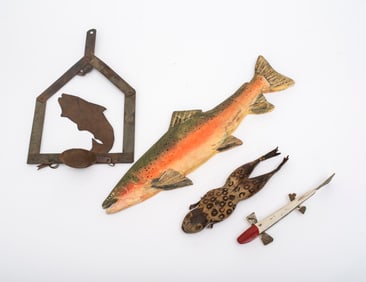 A Group of Fishing Folk Art