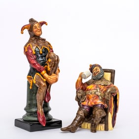 Royal Doulton, "The Jester" and "The Foaming Quart"