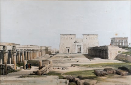 David Roberts (1796-1864) Grand Approach to the Temple of Philae, Nubia, 1846