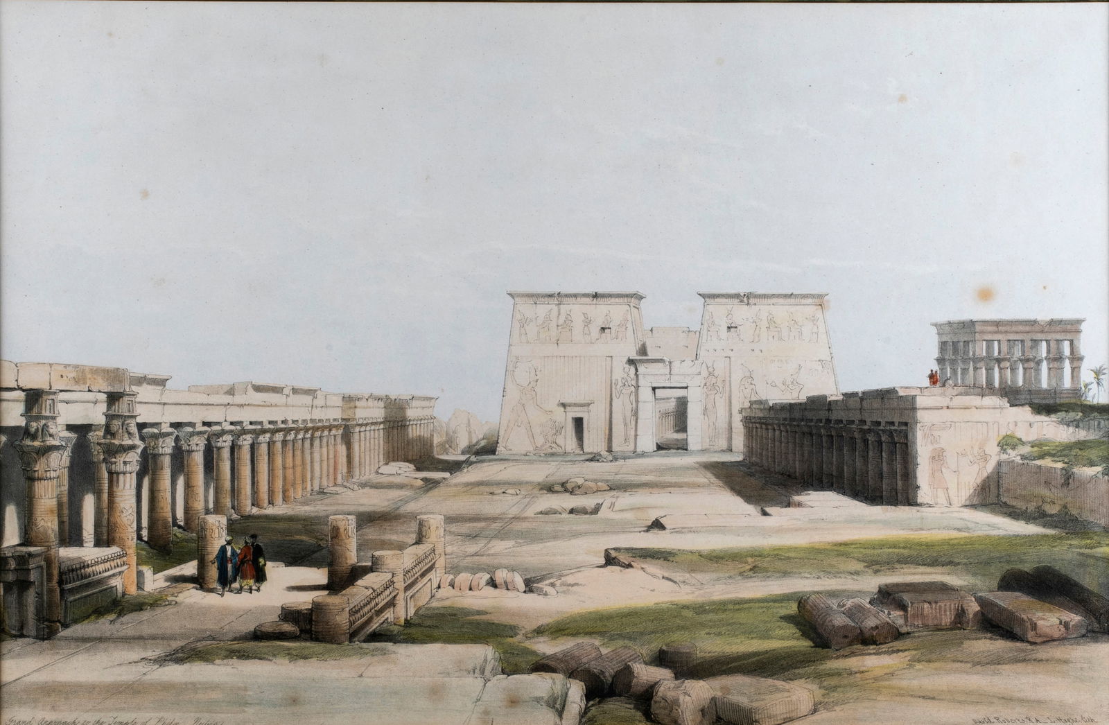 David Roberts (1796-1864) Grand Approach to the Temple of Philae, Nubia, 1846 (1 of 6)