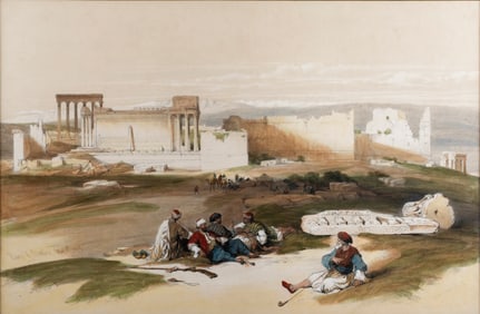 David Roberts (1796-1864) Ruins of Baalek, Heliopolis, Egypt, 1839