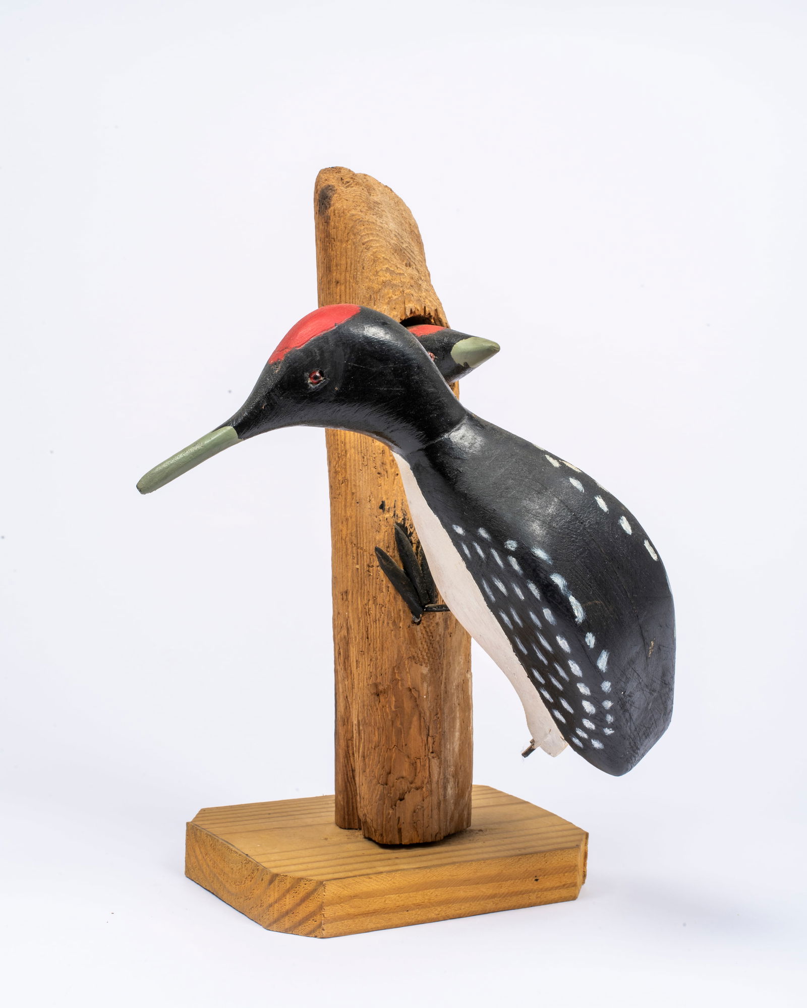 A Folk Art Woodpecker Carving (1 of 12)