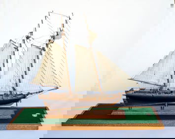 A Vintage "Federal Navy C1805, Revenue Cutter" Ship Model