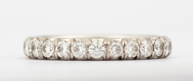 An Estate Platinum Diamond Eternity Band