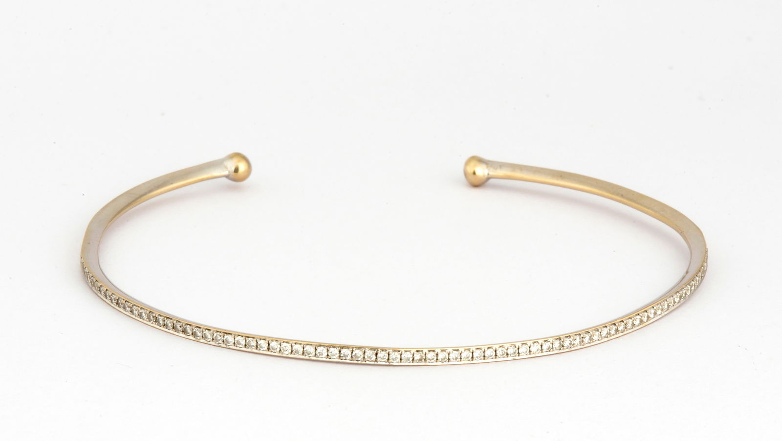 An 18K White Gold Diamond Cuff Bracelet (1 of 13)