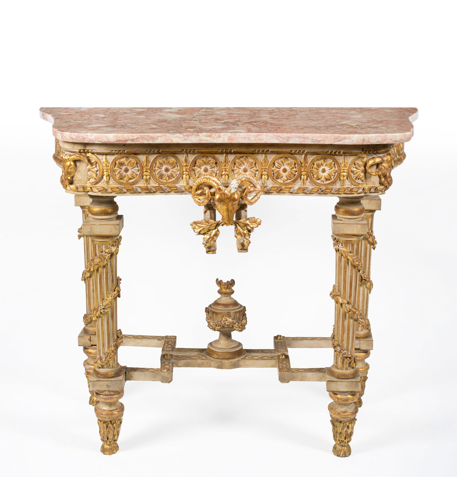 An Italian Neoclassical Carved Gilt and Marble Console Table (1 of 16)