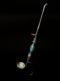 An Elaborate Antique Blown Glass Pipe