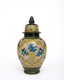 An Indus Gouda Holland Covered Urn/ Ginger Jar