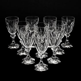 A Set of Ten St. Louis "Chambord" Water Goblets