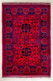 A Small Afghan Bokhara Style Rug
