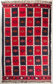 A Central Asian Uzbek Kilim Rug