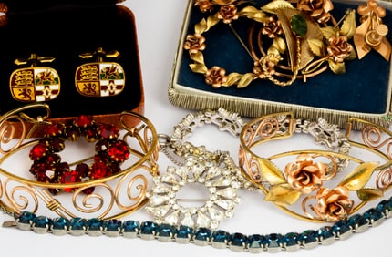 A Group of Krementz and Costume Jewelry