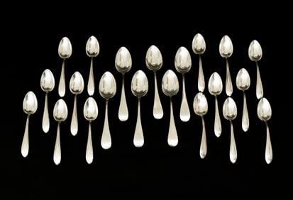 Two Sets of Sterling Silver Spoons