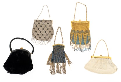 Five Antique and Vintage Handbags