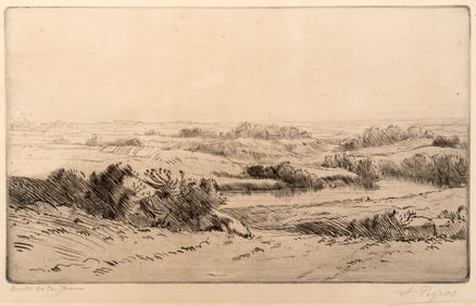 Alphonse Legros (1837-1911) Bords de la Yanne