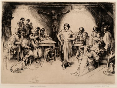 Arthur William Heintzelman (1891-1965) Café Montmartrois, 1925